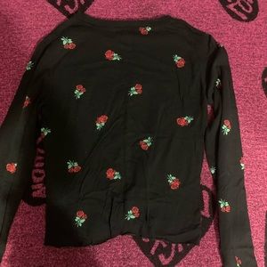 Victorias secret pink long sleeve crop top.